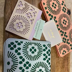 Anthropologie laser cut wallets accessories New